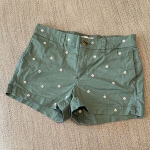 Old Navy Green Women's Shorts with Floral Design